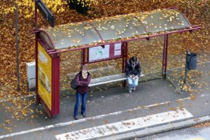 dooh sur un abribus